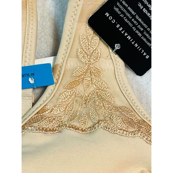 NWT Bali Minimizer Bra 42DDD Nude Satin Underwire Soft Cup Passion For Comfort - Picture 4 of 7
